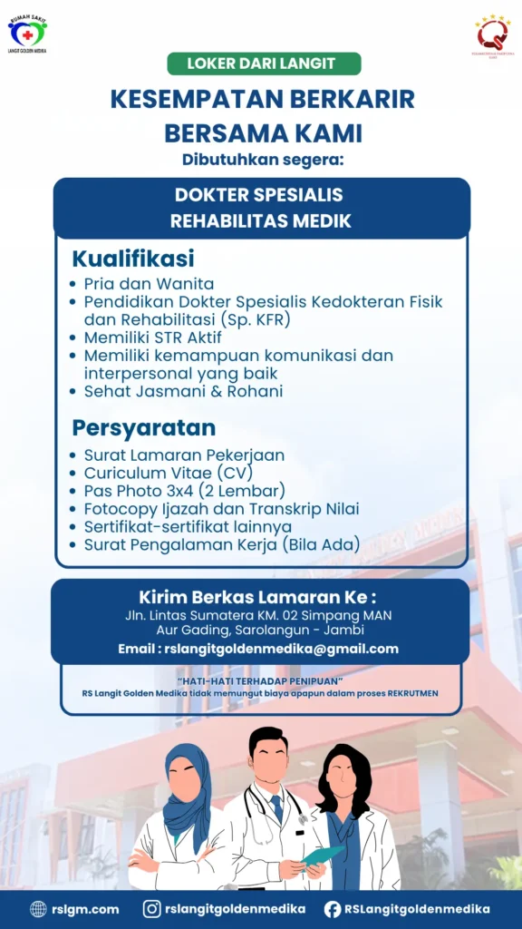 Dokter Spesialis Rehabilitas Medik